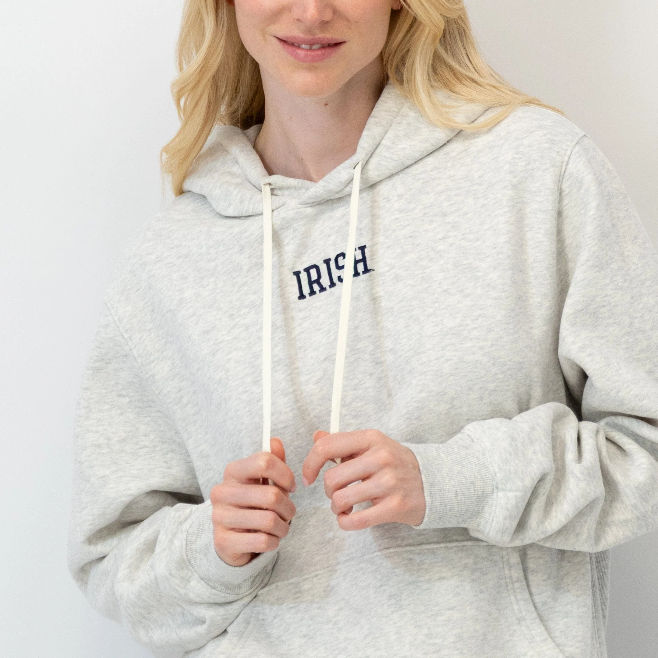 Ready Collegiate Hoodie - Notre Dame | Heather - Ivory - Notre Dame - 1 (Women) - Image 3