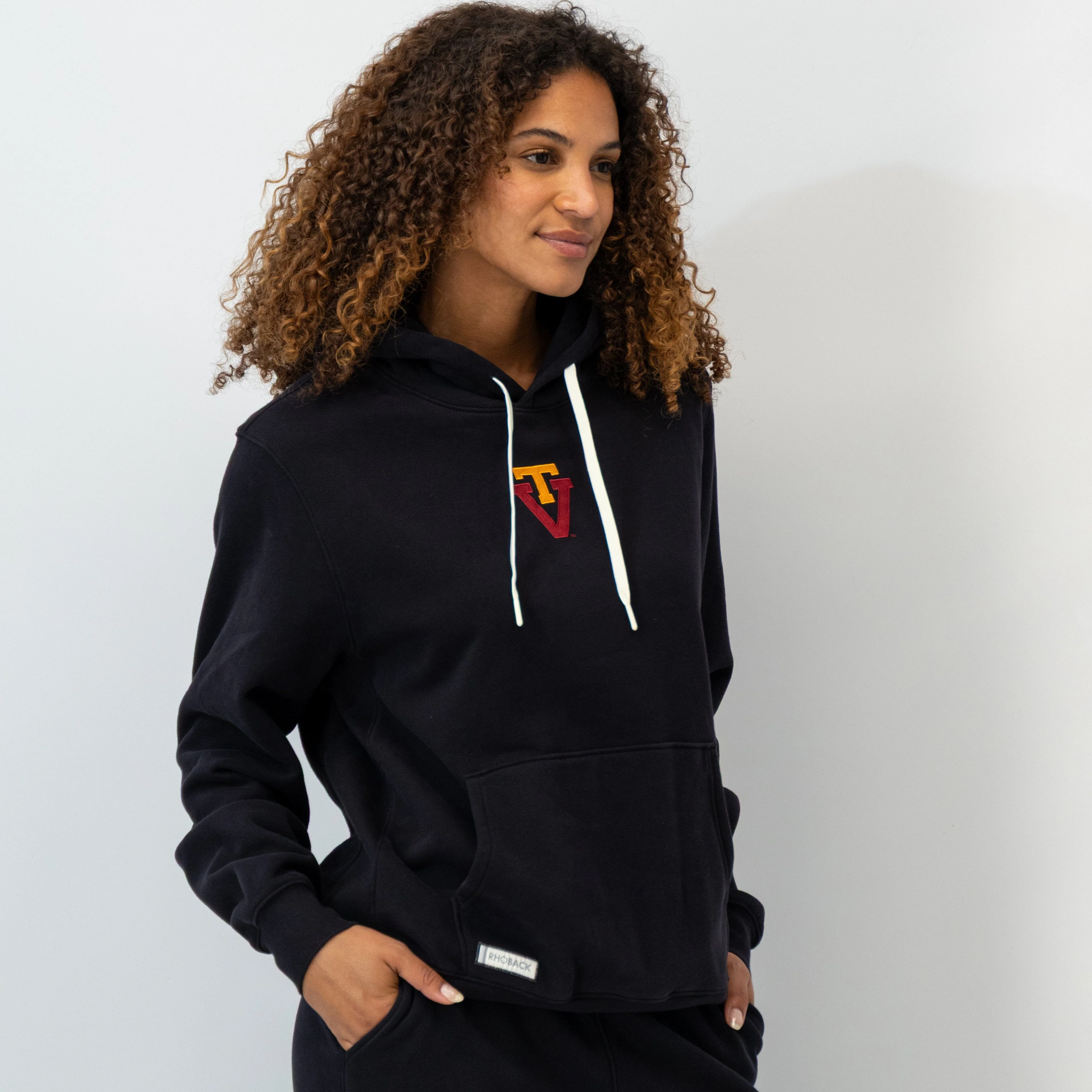 Ready Collegiate Hoodie - Virginia Tech | Solid - Midnight Black - Virginia Tech - 1 (Women) - Image 3