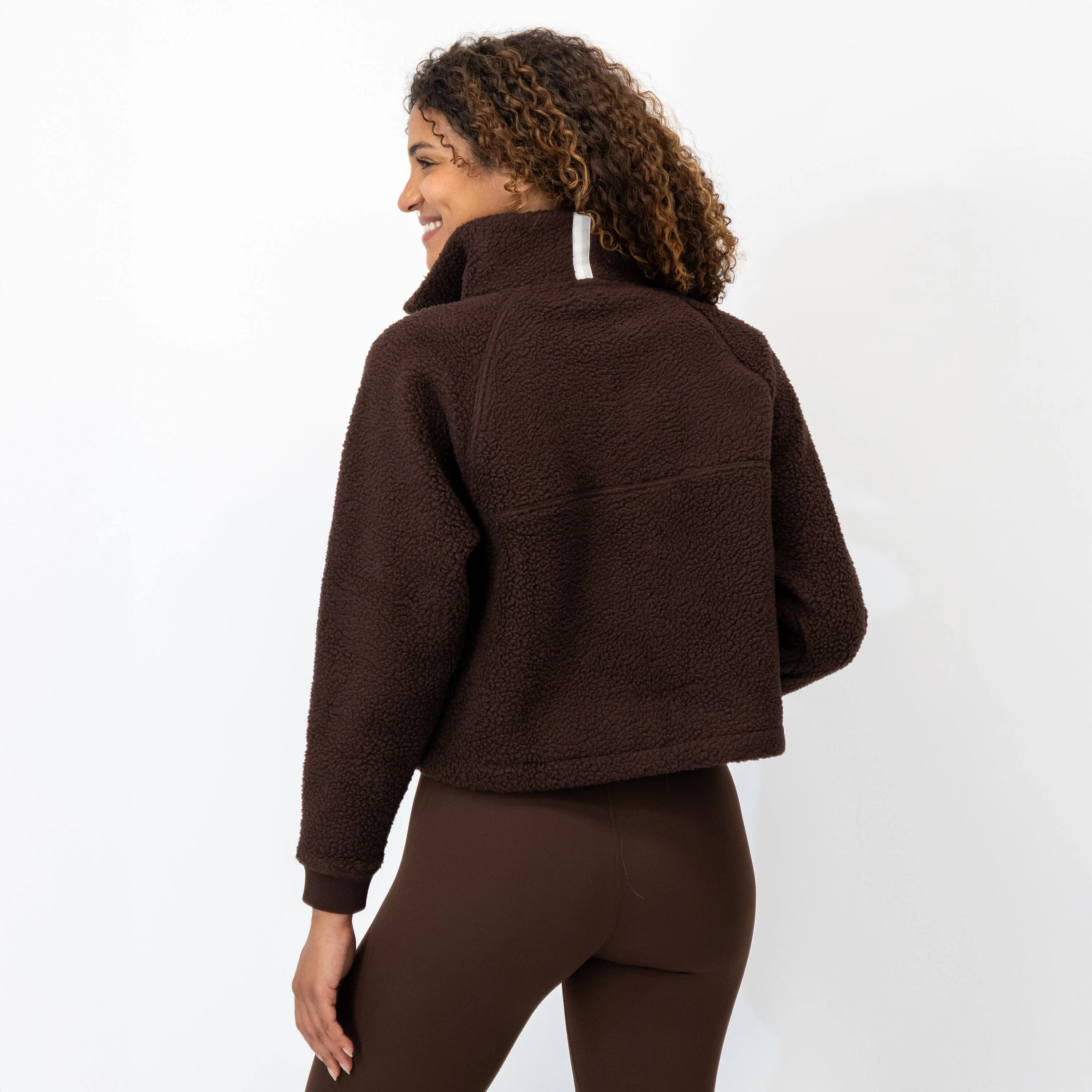 Rivanna Fleece Pullover | Solid - Cocoa - Image 2