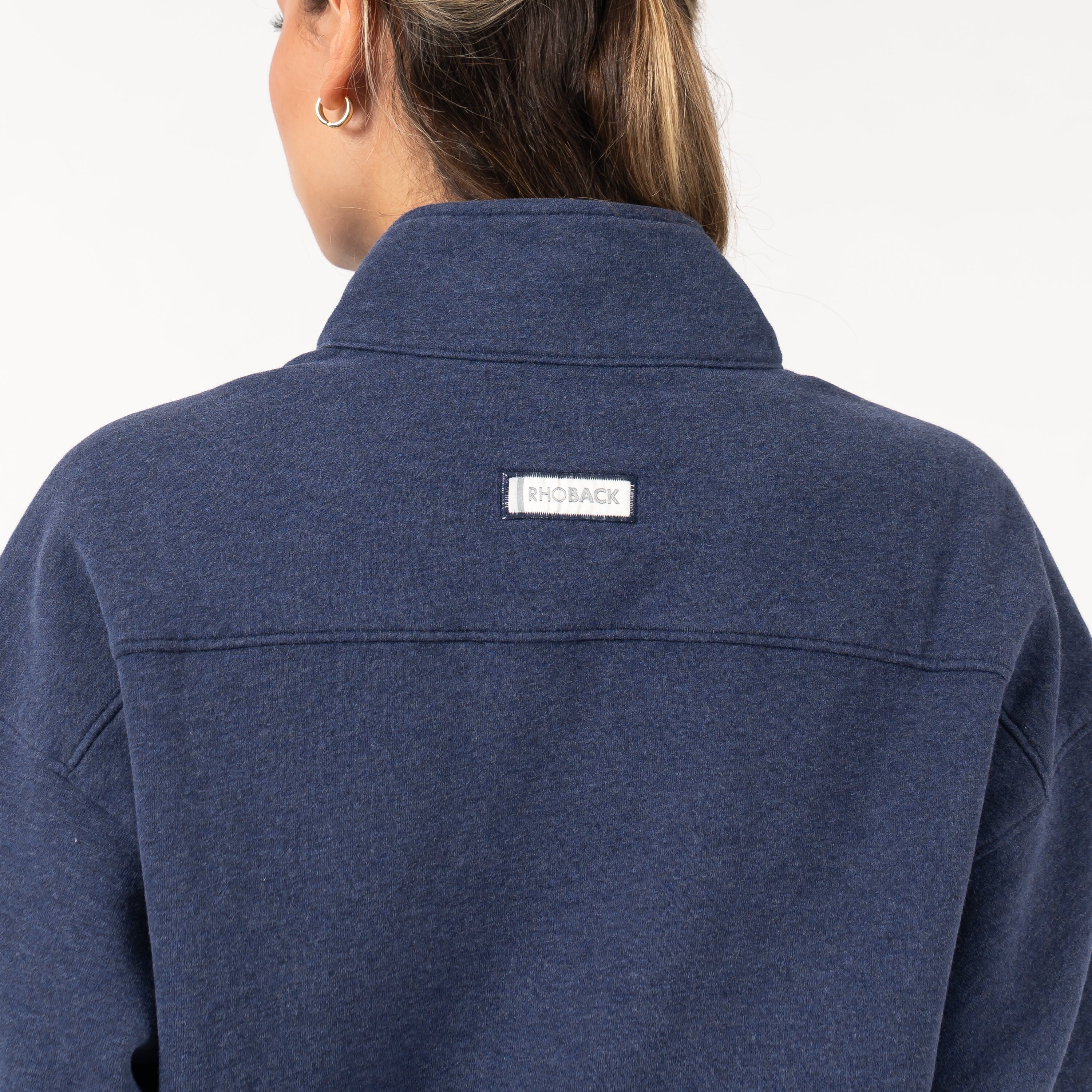 Serenity Half-Zip | Heather - Fleet Navy - Image 3
