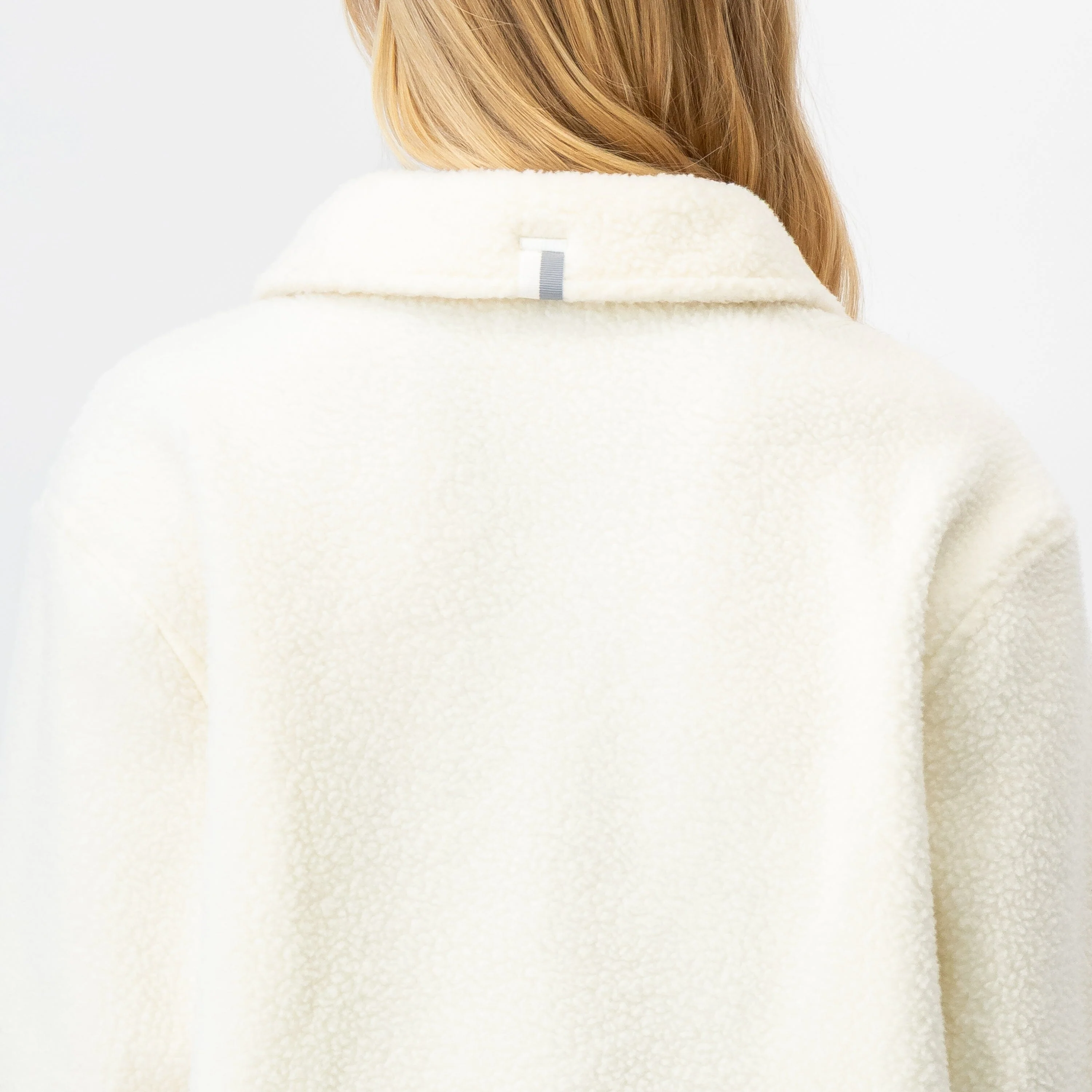 Summit Fleece Shirt Jacket | Solid - Ivory (Women) - Image 4