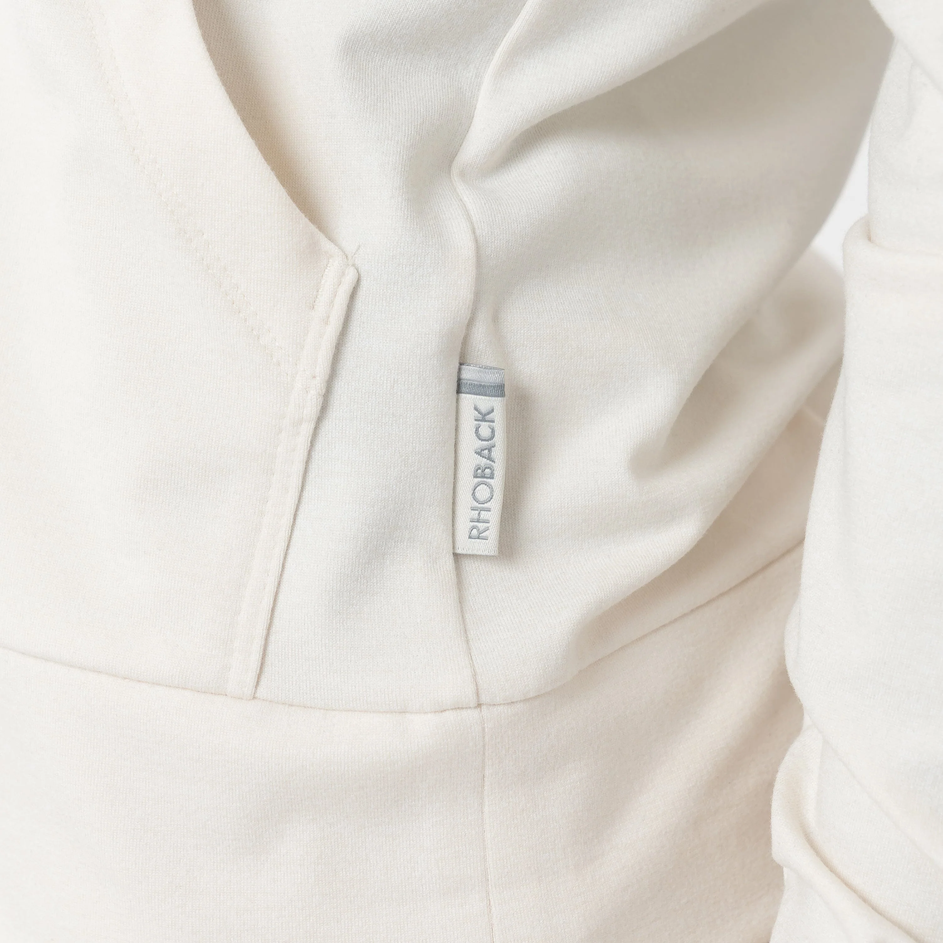 Tempo Full-Zip Hoodie | Heather - Ivory/Parchment White - Image 6