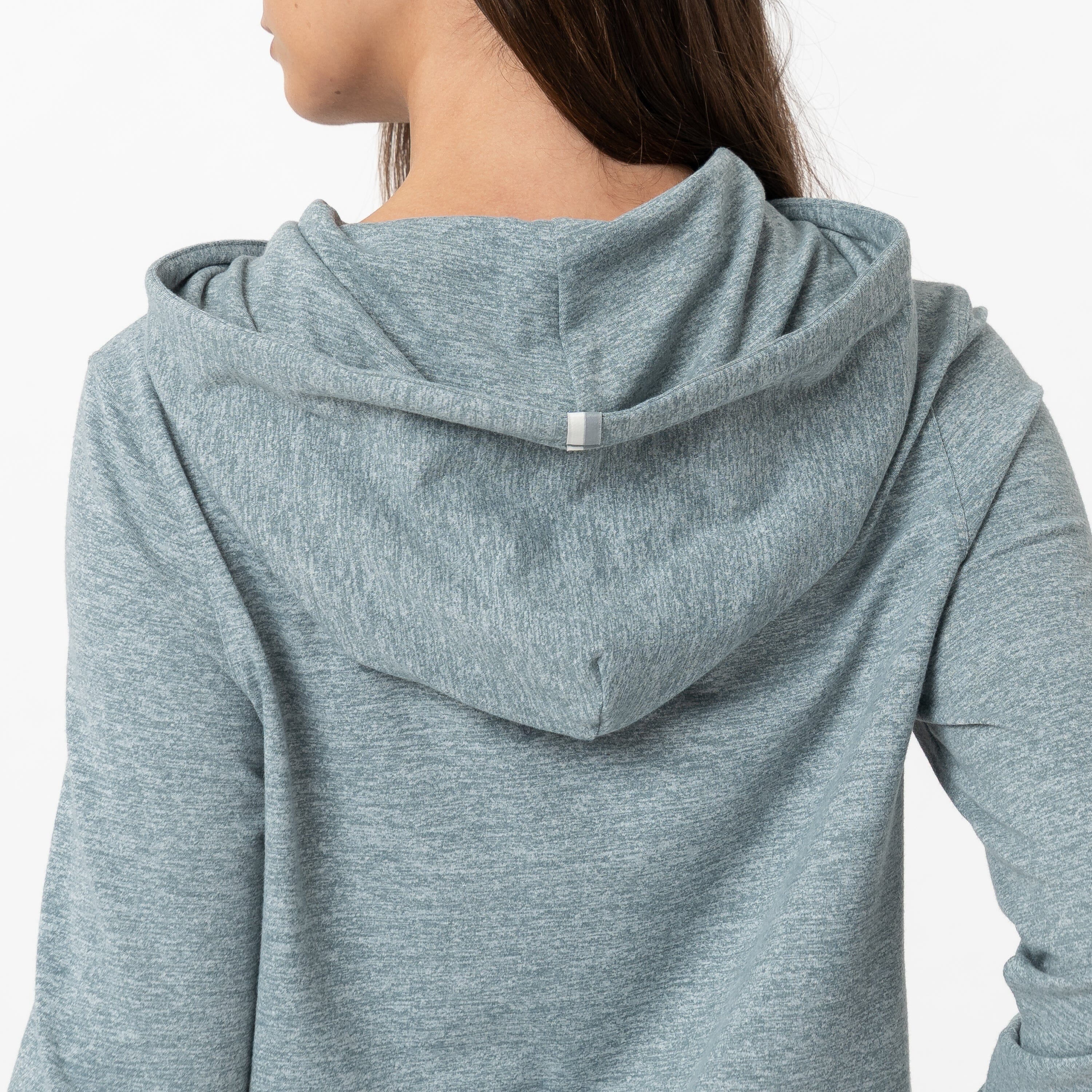 Tempo Performance Hoodie | Heather - Jungle Green/White - Image 3