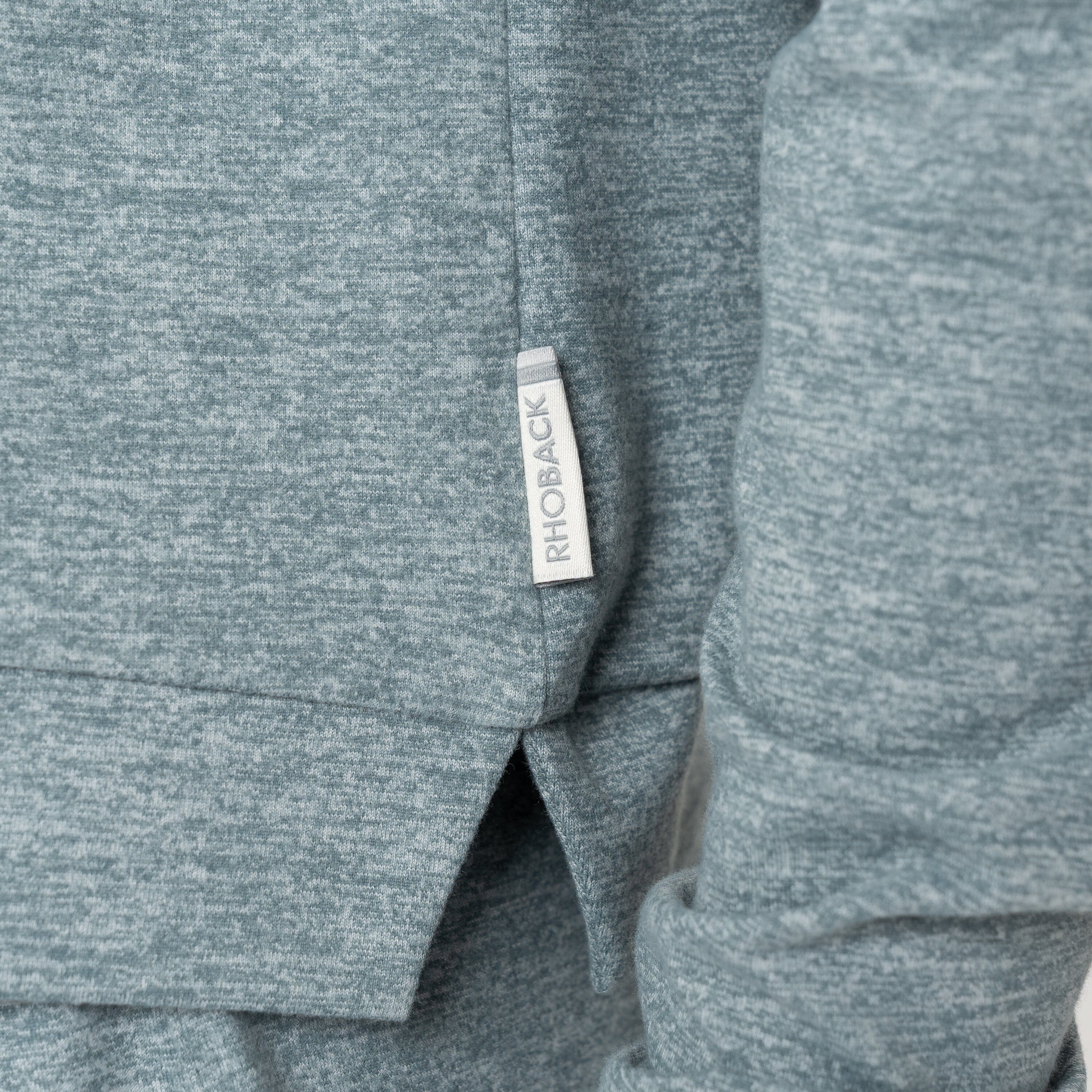 Tempo Performance Hoodie | Heather - Jungle Green/White - Image 4