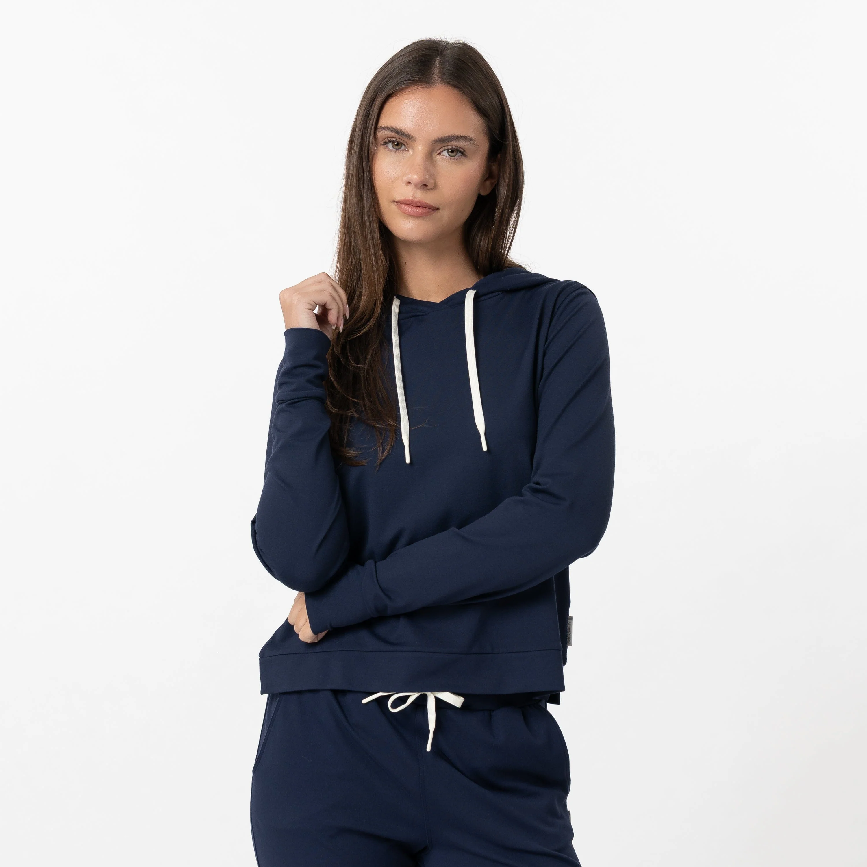 Tempo Performance Hoodie | Solid - Fleet Navy - Image 2