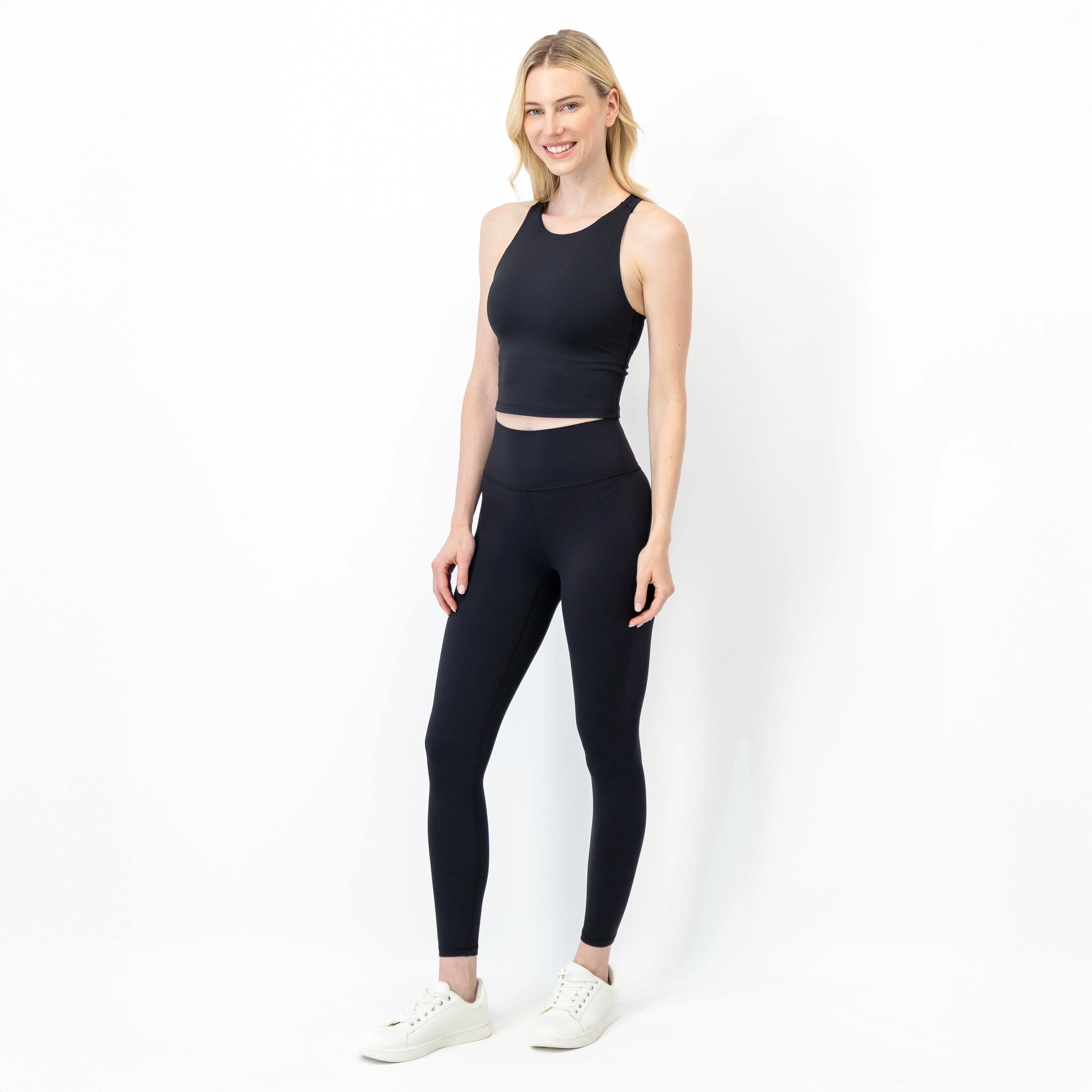 Vista Crop Tank | Solid - Midnight Black - Image 5