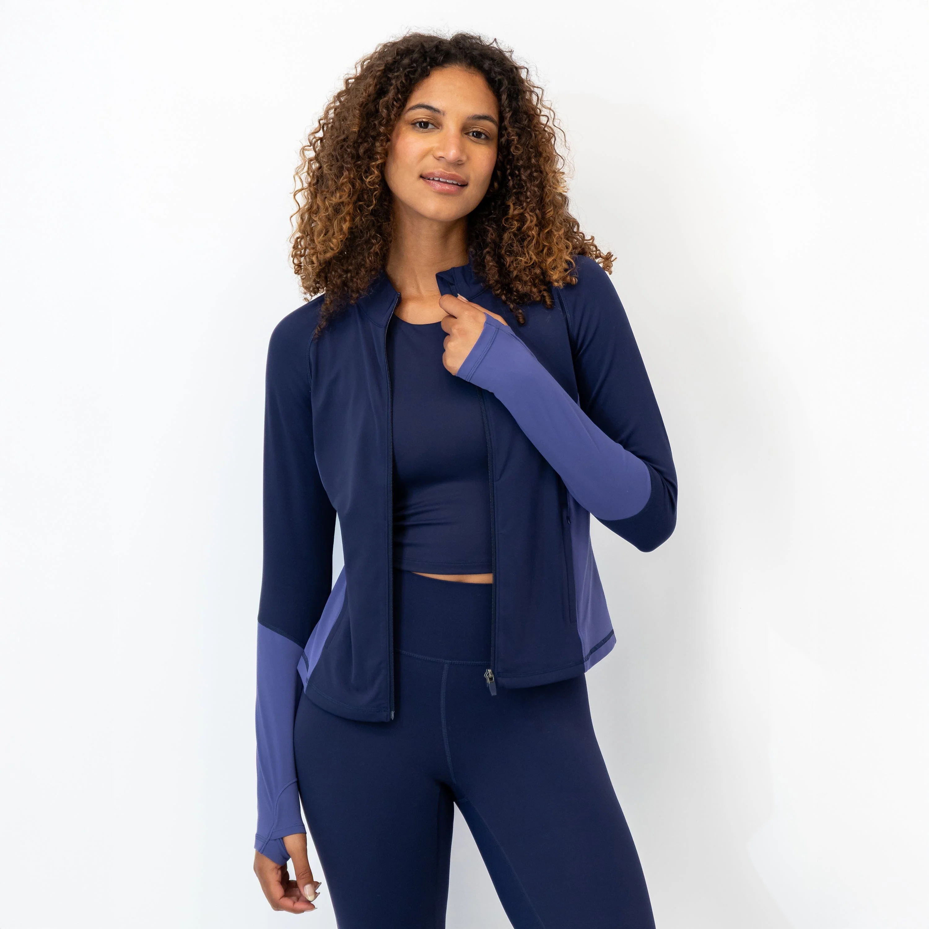 Vista Lightweight Jacket | Colorblock - Fleet Navy/Flag Blue - Image 4