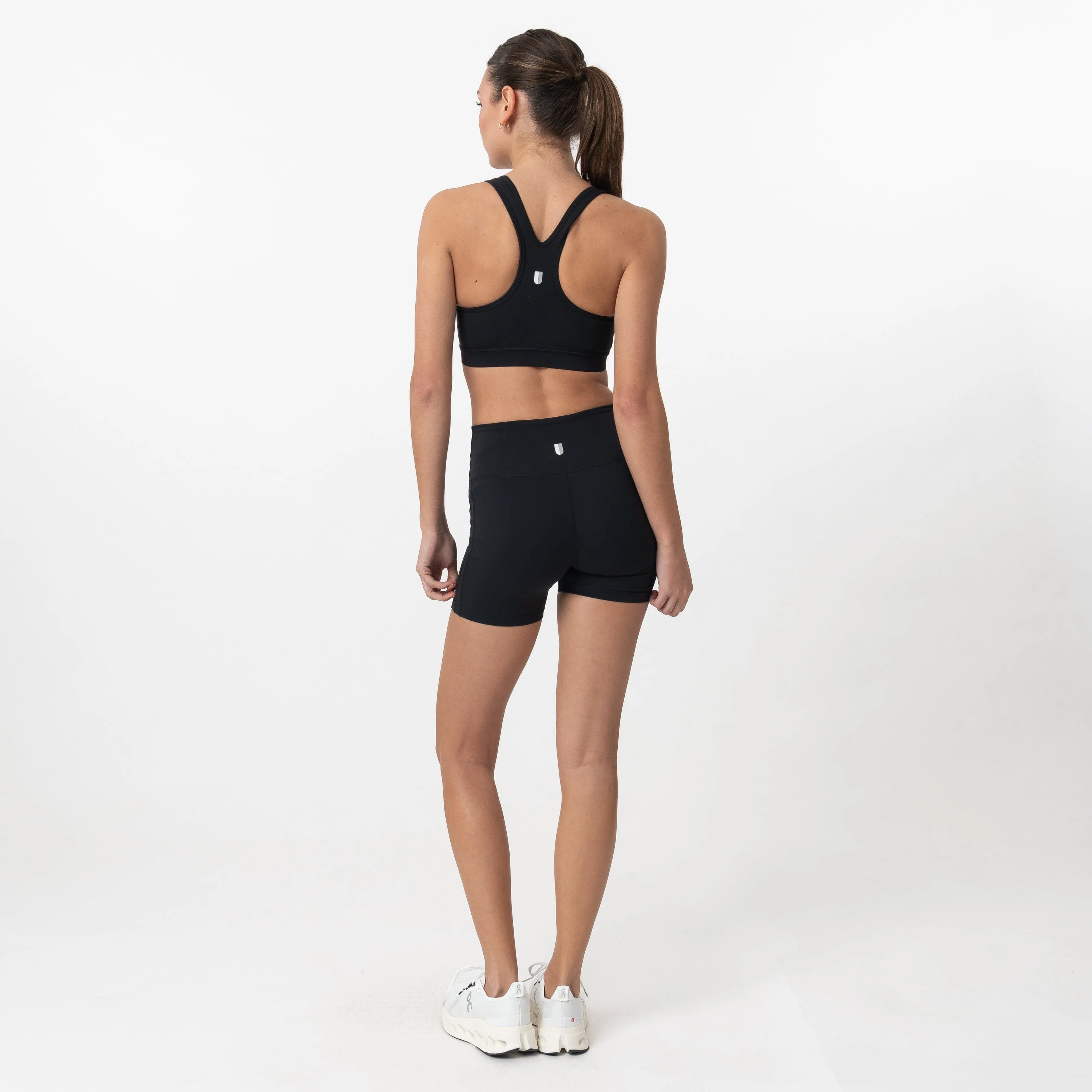 Vista Sports Bra | Solid - Midnight Black - Image 7